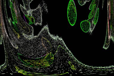 Neon parıltısı arka planı. Akan doku. Odaklanamayan kıvılcımlar. Bokeh parıltısı. Floresan moru. Mavi. Magenta. Pembe. Gradyan ışık. Parlak röfleler. Desen.