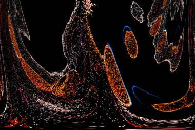 Neon parıltısı arka planı. Akan doku. Odaklanamayan kıvılcımlar. Bokeh parıltısı. Floresan moru. Mavi. Magenta. Pembe. Gradyan ışık. Parlak röfleler. Desen.