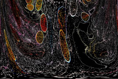 Neon parıltısı arka planı. Akan doku. Odaklanamayan kıvılcımlar. Bokeh parıltısı. Floresan moru. Mavi. Magenta. Pembe. Gradyan ışık. Parlak röfleler. Desen.