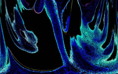 Neon parıltısı arka planı. Akan doku. Odaklanamayan kıvılcımlar. Bokeh parıltısı. Floresan moru. Mavi. Magenta. Pembe. Gradyan ışık. Parlak röfleler. Desen.