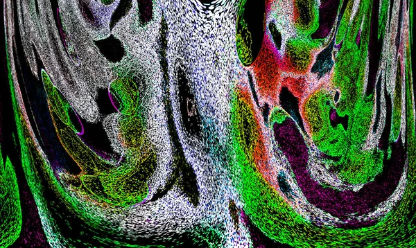 Neon Glitter Background Flowing Texture Defocused Sparks Bokeh Glow Fluorescent — ストック写真