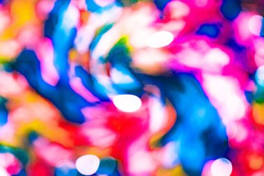 Soyut ışık. Bokeh arkaplan, vektör çizimi. Büyülü renkler. Neşe. Renkli bokeh. Bahar. Yaz