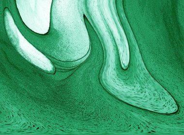 Alkol mürekkebinin sunduğu yüksek kaliteli akış sanatı tasarımcıya modern bir soyut arkaplan sağlar..