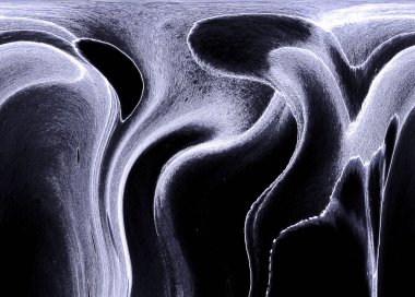 Alkol mürekkebinin sunduğu yüksek kaliteli akış sanatı tasarımcıya modern bir soyut arkaplan sağlar..