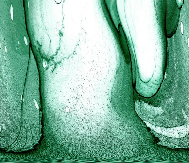 Alkol mürekkebinin sunduğu yüksek kaliteli akış sanatı tasarımcıya modern bir soyut arkaplan sağlar..