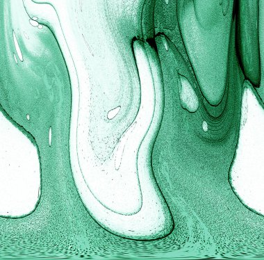 Alkol mürekkebinin sunduğu yüksek kaliteli akış sanatı tasarımcıya modern bir soyut arkaplan sağlar..