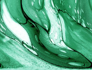 Alkol mürekkebinin sunduğu yüksek kaliteli akış sanatı tasarımcıya modern bir soyut arkaplan sağlar..