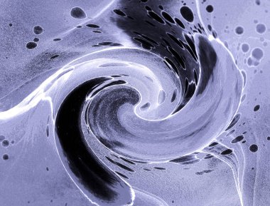 Alkol mürekkebinin sunduğu yüksek kaliteli akış sanatı tasarımcıya modern bir soyut arkaplan sağlar..