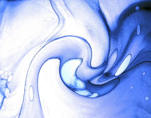 Alkol mürekkebinin sunduğu yüksek kaliteli akış sanatı tasarımcıya modern bir soyut arkaplan sağlar..