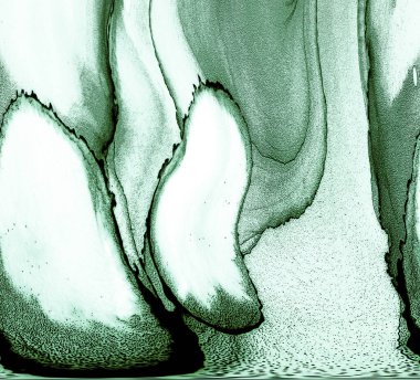 Alkol mürekkebinin sunduğu yüksek kaliteli akış sanatı tasarımcıya modern bir soyut arkaplan sağlar..