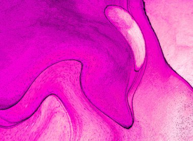 Alkol mürekkebinin sunduğu yüksek kaliteli akış sanatı tasarımcıya modern bir soyut arkaplan sağlar..