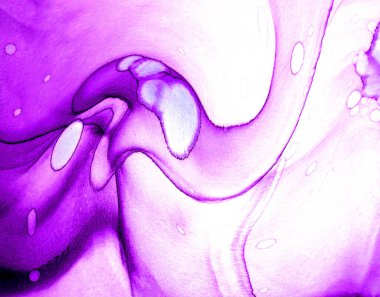 Alkol mürekkebinin sunduğu yüksek kaliteli akış sanatı tasarımcıya modern bir soyut arkaplan sağlar..