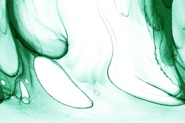 Alkol mürekkebinin sunduğu yüksek kaliteli akış sanatı tasarımcıya modern bir soyut arkaplan sağlar..