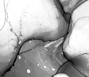 Alkol mürekkebinin sunduğu yüksek kaliteli akış sanatı tasarımcıya modern bir soyut arkaplan sağlar..