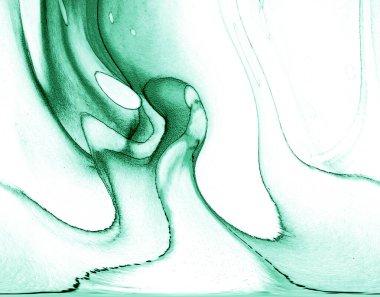 Alkol mürekkebinin sunduğu yüksek kaliteli akış sanatı tasarımcıya modern bir soyut arkaplan sağlar..