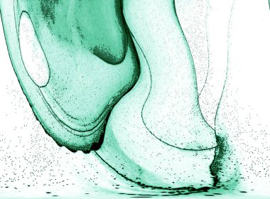 Alkol mürekkebinin sunduğu yüksek kaliteli akış sanatı tasarımcıya modern bir soyut arkaplan sağlar..