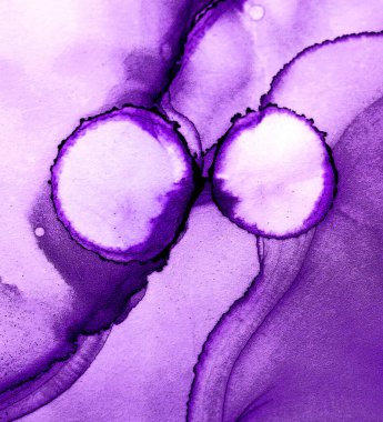 Alkol mürekkebinin sunduğu yüksek kaliteli akış sanatı tasarımcıya modern bir soyut arkaplan sağlar..