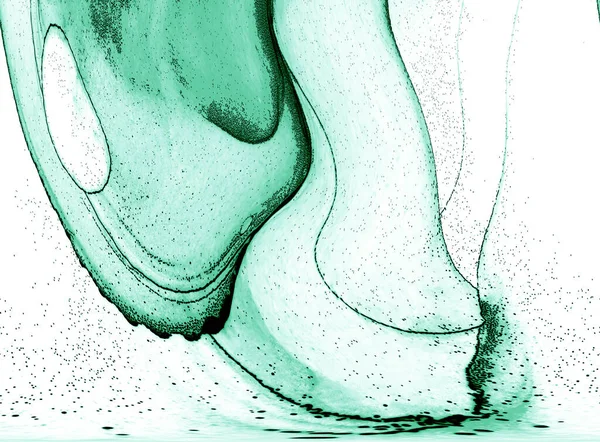 Alkol mürekkebinin sunduğu yüksek kaliteli akış sanatı tasarımcıya modern bir soyut arkaplan sağlar..