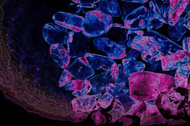 Tasarım için doğal kuvars değerli taş desen dokusu arka planı.