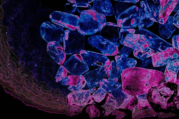 Tasarım için doğal kuvars değerli taş desen dokusu arka planı.