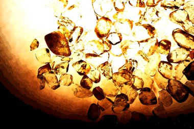 Tasarım için doğal kuvars değerli taş desen dokusu arka planı.