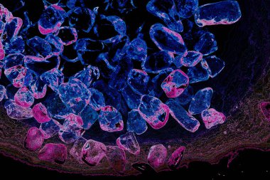 Tasarım için doğal kuvars değerli taş desen dokusu arka planı.