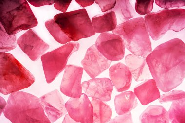 Pink. Green. Blue. Purple. Brown. Natural Quartz. Ice cube style background