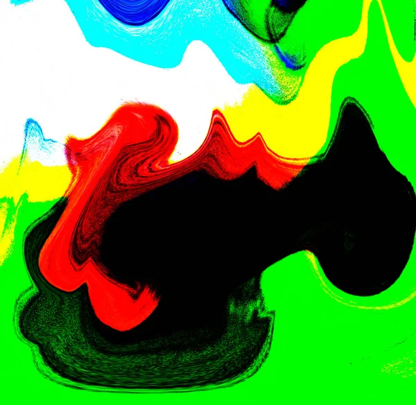 Pintura Abstrata Moderna Pintura Arte Fluindo Colorido Fundo Geométrico — Fotografia de Stock