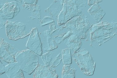 Seramik duvarın ve yerdeki fayansların dokusu. İç dekorasyon. 3 boyutlu grafikler için kusursuz doku haritası. Duvar kağıdı, tekstil, web sayfası arkaplanı.