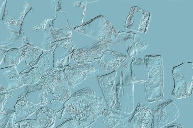 Seramik duvarın ve yerdeki fayansların dokusu. İç dekorasyon. 3 boyutlu grafikler için kusursuz doku haritası. Duvar kağıdı, tekstil, web sayfası arkaplanı.