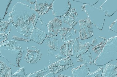 Seramik duvarın ve yerdeki fayansların dokusu. İç dekorasyon. 3 boyutlu grafikler için kusursuz doku haritası. Duvar kağıdı, tekstil, web sayfası arkaplanı.