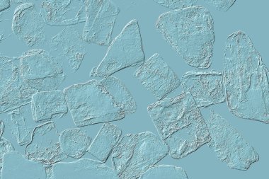 Seramik duvarın ve yerdeki fayansların dokusu. İç dekorasyon. 3 boyutlu grafikler için kusursuz doku haritası. Duvar kağıdı, tekstil, web sayfası arkaplanı.