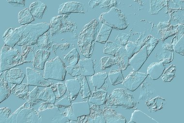 Seramik duvarın ve yerdeki fayansların dokusu. İç dekorasyon. 3 boyutlu grafikler için kusursuz doku haritası. Duvar kağıdı, tekstil, web sayfası arkaplanı.