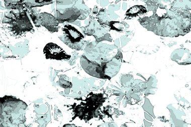 Nilüfer yaprakları ve nilüfer yapraklarıyla sunulan zarif desenli tasarım.