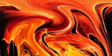 Alkol mürekkebi teknikli doğal akışkan resim. Yumuşak rüya renkleri şeffaf dalgalı çizgiler oluşturur.