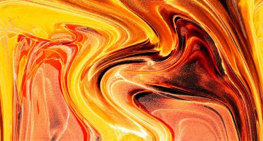 Alkol mürekkebi teknikli doğal akışkan resim. Yumuşak rüya renkleri şeffaf dalgalı çizgiler oluşturur.