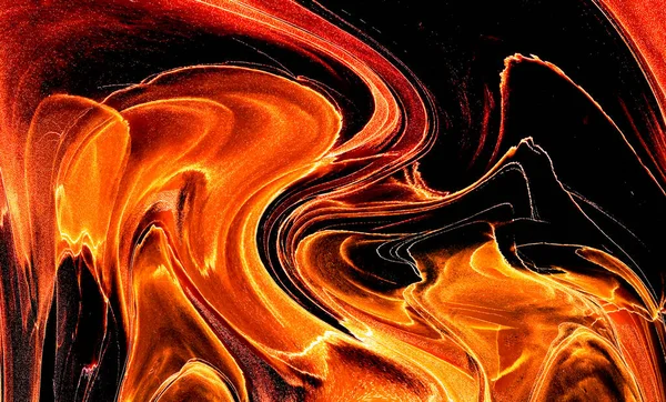 Alkol mürekkebi teknikli doğal akışkan resim. Yumuşak rüya renkleri şeffaf dalgalı çizgiler oluşturur.