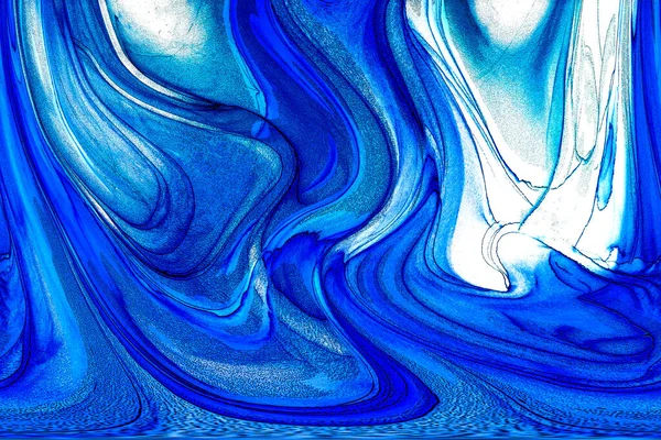 Alkol mürekkebi teknikli doğal akışkan resim. Yumuşak rüya renkleri şeffaf dalgalı çizgiler oluşturur.