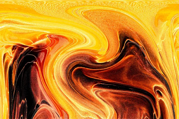 Alkol mürekkebi teknikli doğal akışkan resim. Yumuşak rüya renkleri şeffaf dalgalı çizgiler oluşturur.