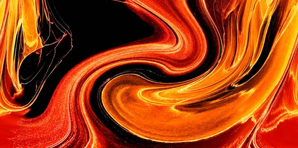 Alkol mürekkebi teknikli doğal akışkan resim. Yumuşak rüya renkleri şeffaf dalgalı çizgiler oluşturur.