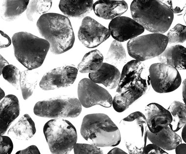 Kristal enine kesit arkaplanı. Doğal saydam agat kristal yüzey dilimi. Madenin makro yakın çekimi, soyut yapı