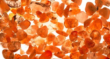 Kristal enine kesit arkaplanı. Doğal saydam agat kristal yüzey dilimi. Madenin makro yakın çekimi, soyut yapı