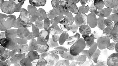 Kristal enine kesit arkaplanı. Doğal saydam agat kristal yüzey dilimi. Madenin makro yakın çekimi, soyut yapı