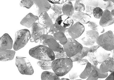 Kristal enine kesit arkaplanı. Doğal saydam agat kristal yüzey dilimi. Madenin makro yakın çekimi, soyut yapı