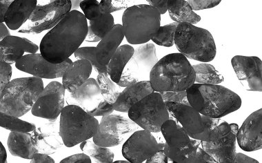 Kristal enine kesit arkaplanı. Doğal saydam agat kristal yüzey dilimi. Madenin makro yakın çekimi, soyut yapı