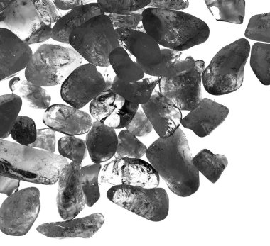 Kristal enine kesit arkaplanı. Doğal saydam agat kristal yüzey dilimi. Madenin makro yakın çekimi, soyut yapı