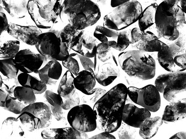 Kristal enine kesit arkaplanı. Doğal saydam agat kristal yüzey dilimi. Madenin makro yakın çekimi, soyut yapı