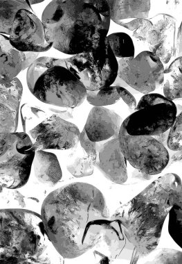 Kristal enine kesit arkaplanı. Doğal saydam agat kristal yüzey dilimi. Madenin makro yakın çekimi, soyut yapı