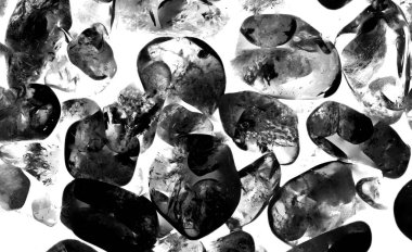 Kristal enine kesit arkaplanı. Doğal saydam agat kristal yüzey dilimi. Madenin makro yakın çekimi, soyut yapı