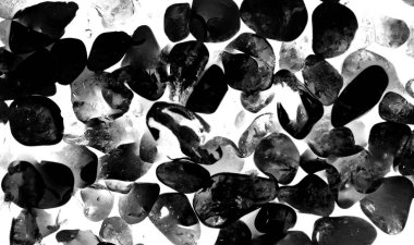 Kristal enine kesit arkaplanı. Doğal saydam agat kristal yüzey dilimi. Madenin makro yakın çekimi, soyut yapı